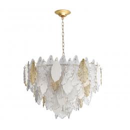 Odeon light 5052/21 HALL ODL24 507 золото/белый/прозрачный/металл/стекло/фарфор/металл Люстра E14 21*40W LACE 